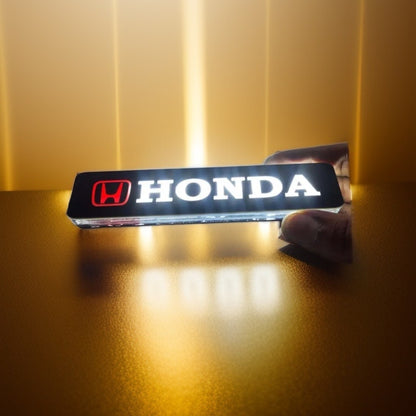 Lighting with honda stiker